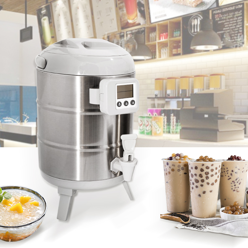 Daosheng Commercial 6-12 Hours Heat Cold Preservation Insulation Stainless Steel Ice Barrel Milk Tea Bucket