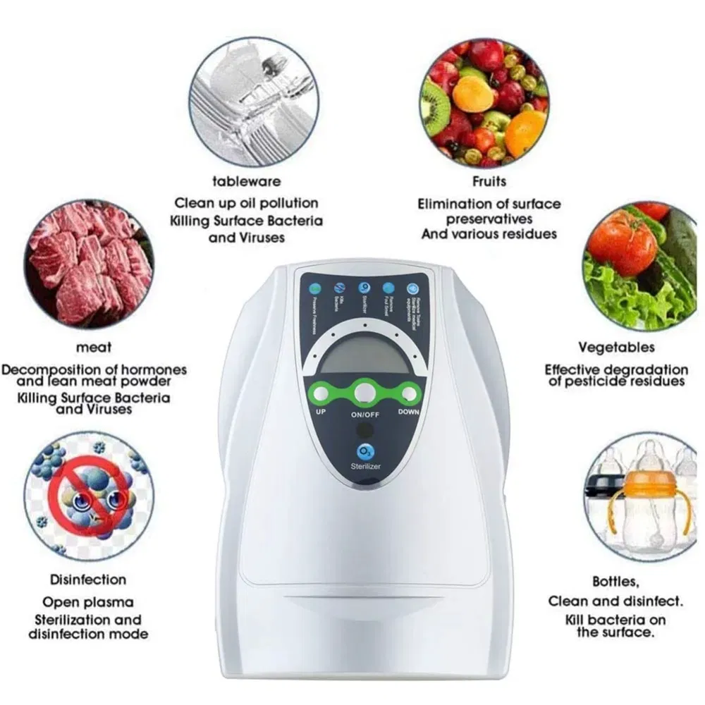 Multi-Function Plasma Sterilizer: Eliminates Bacteria, Viruses, Pesticides on Food and Surfaces
