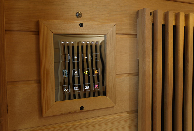 Угловая сауна на 2 персоны с паром для дома и сада