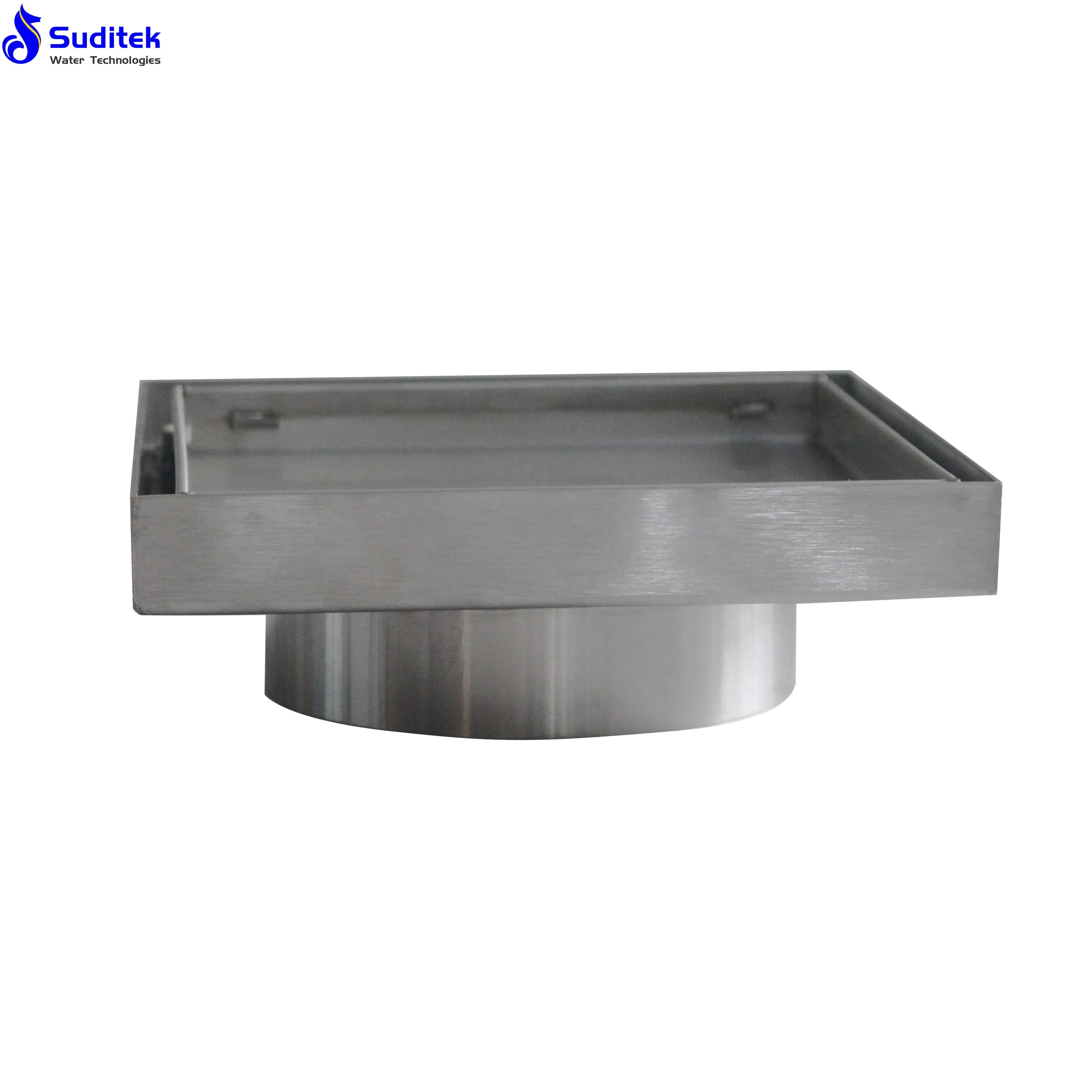 Stainless Square Classic Recessed Floor Waste for Indoor Usage Floor Drain
