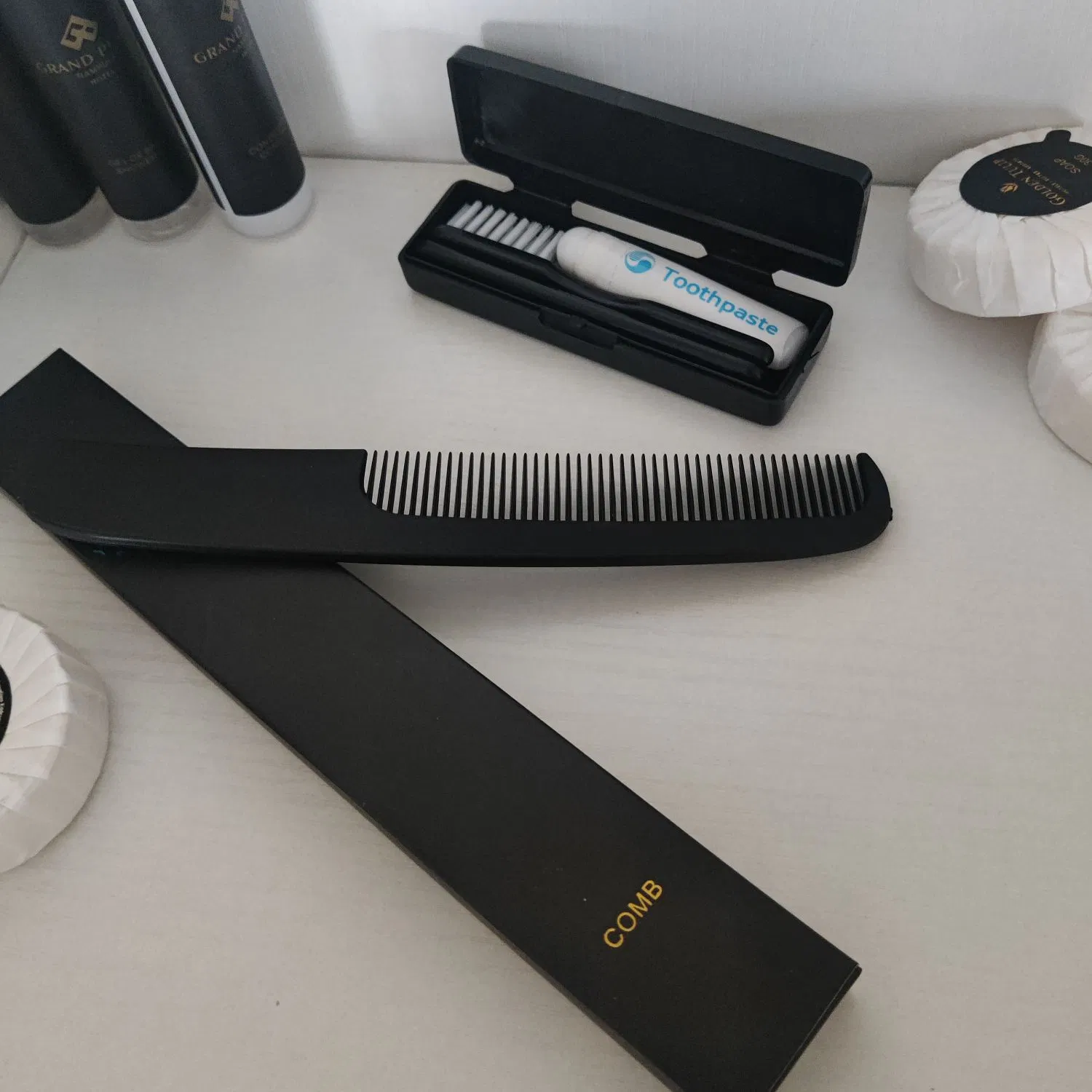 EEC Friendly Biodegradable Wheat Disposable Hotel Comb
