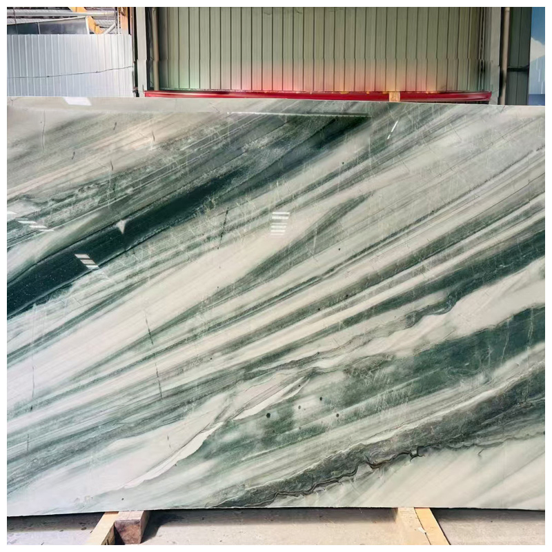 Brazilian Exotic Green Polaris Quartzite Slabs for Tiles and Countertops