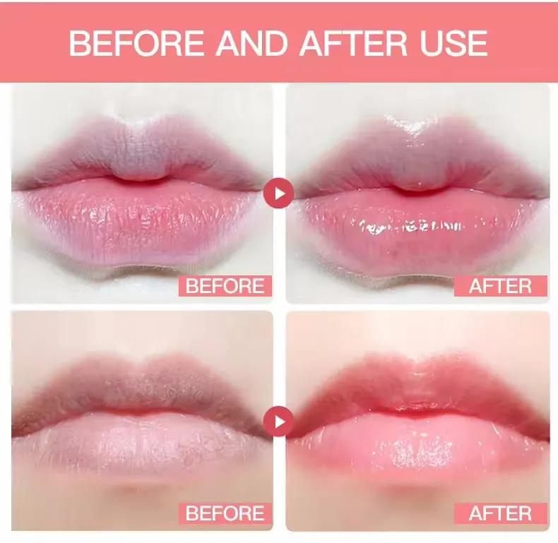 Natural Repair Moisturizing Anti Cracking Lip Care Balms Hydrating Pink Plumping Collagen Lip Balm