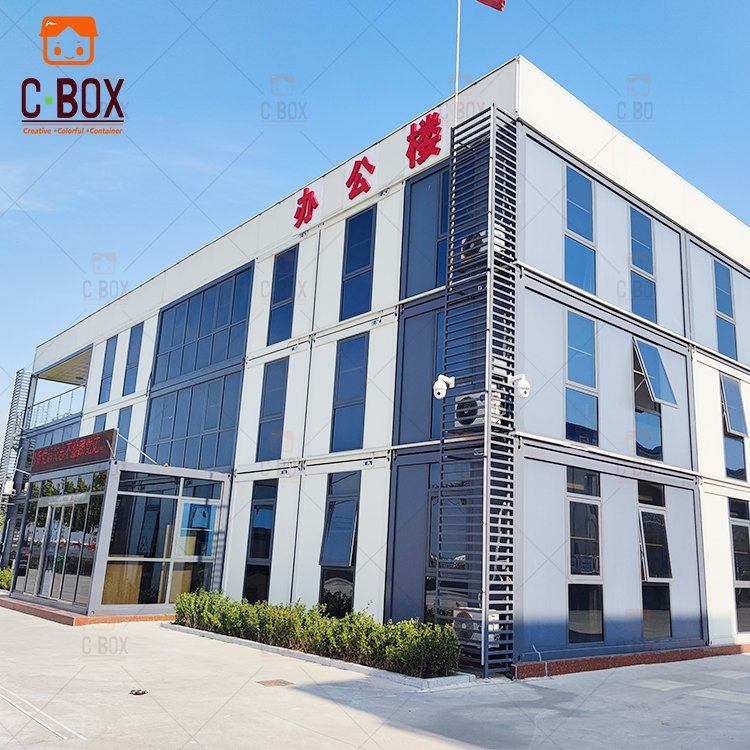 Cbox Easy Installation Expanded Prefab Sliding Z Container Houses of Office Building