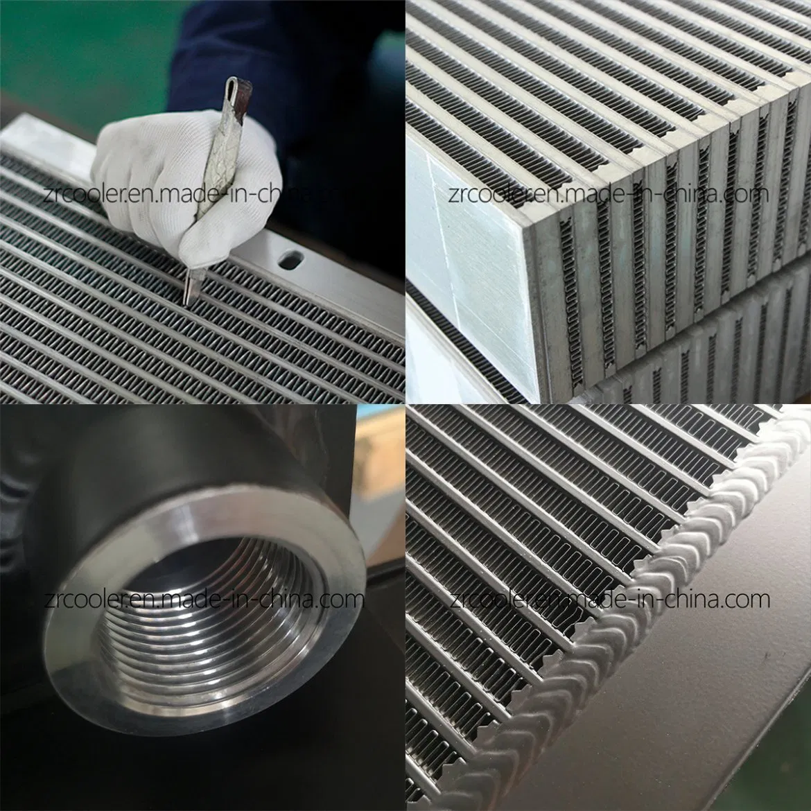 Parallel Flow Aluminum Condenser Oilcooler for Truck or Excavator Parts