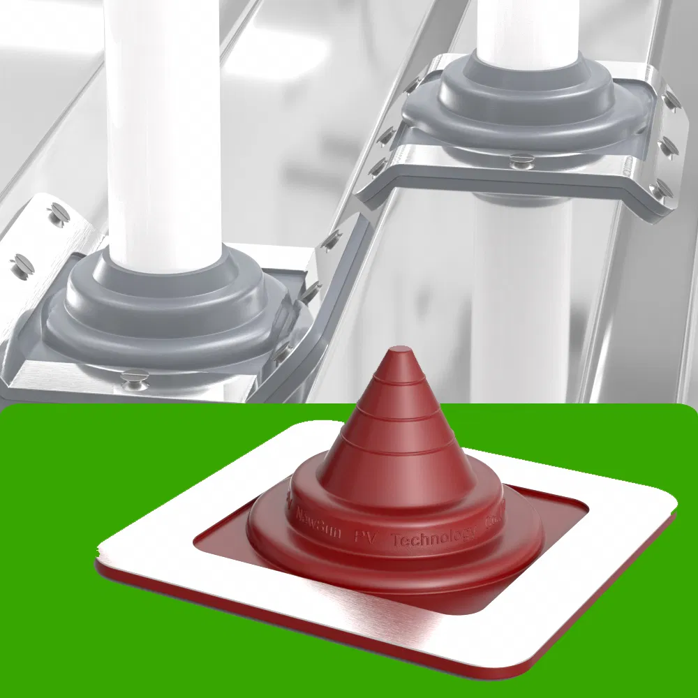 Best Rubber Pipe Flashing 35mm Diameter Waterproof on Roof Solar Cables Wire Harness