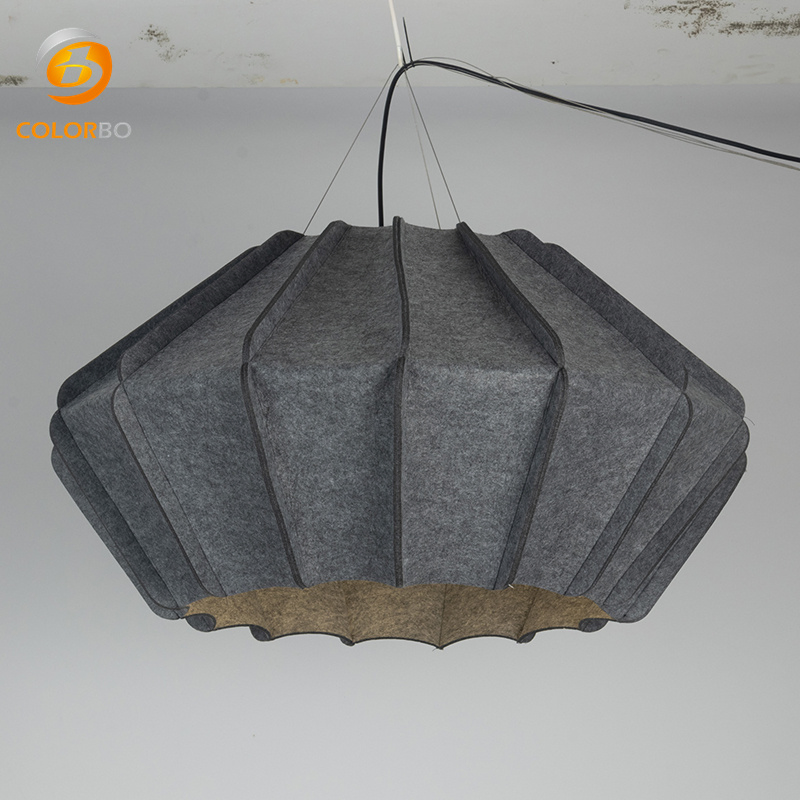 Polyester Acoustic Panels Sound Absorption Decoration Material Fashionable Felt Chandelier