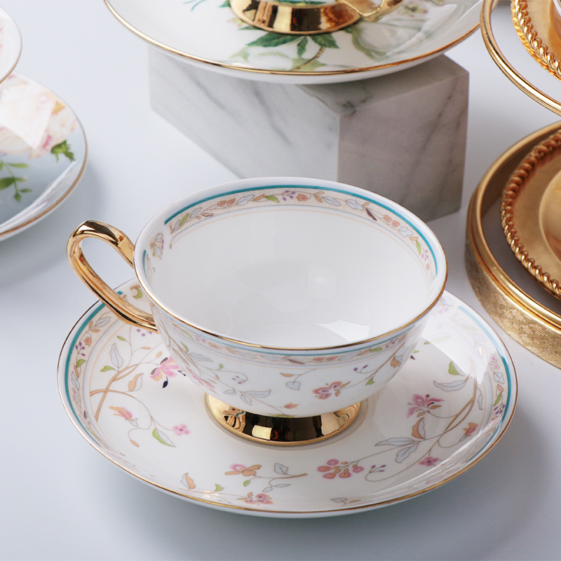 Bone China Tea Cup Coffee Cup Set with Saucer