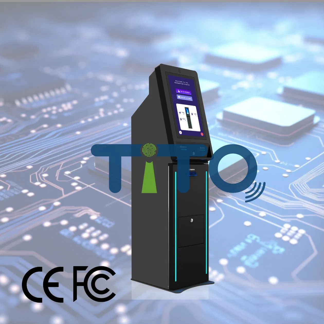 Customized Steel Metal Amusement Park Internet Touchscreen Ticket Redemption Kiosk for Skill Game Cabinet