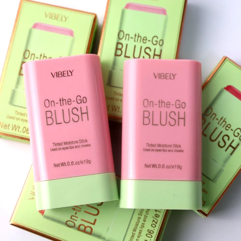 High Pigment Soft Creamy Blusher Stick Cosmetics Rouge Makeup Pink Blush