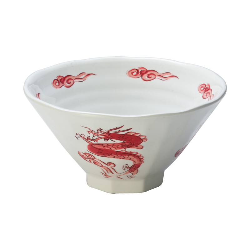 Chinese Dragon Modern Serving Melamine Custom 9 Inch Round Bowl