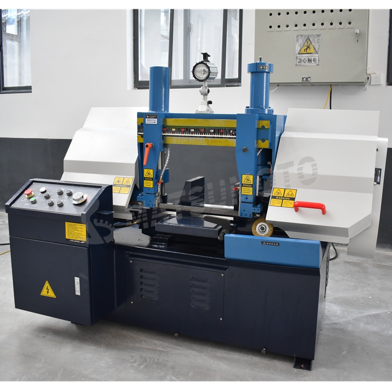 Ленточная пила по металлу двухколонная настольная с редуктором