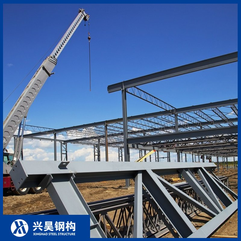 Seismic Resistant Industrial Q345 Steel Structure Workshop Platform with Bolted H Beam Frame