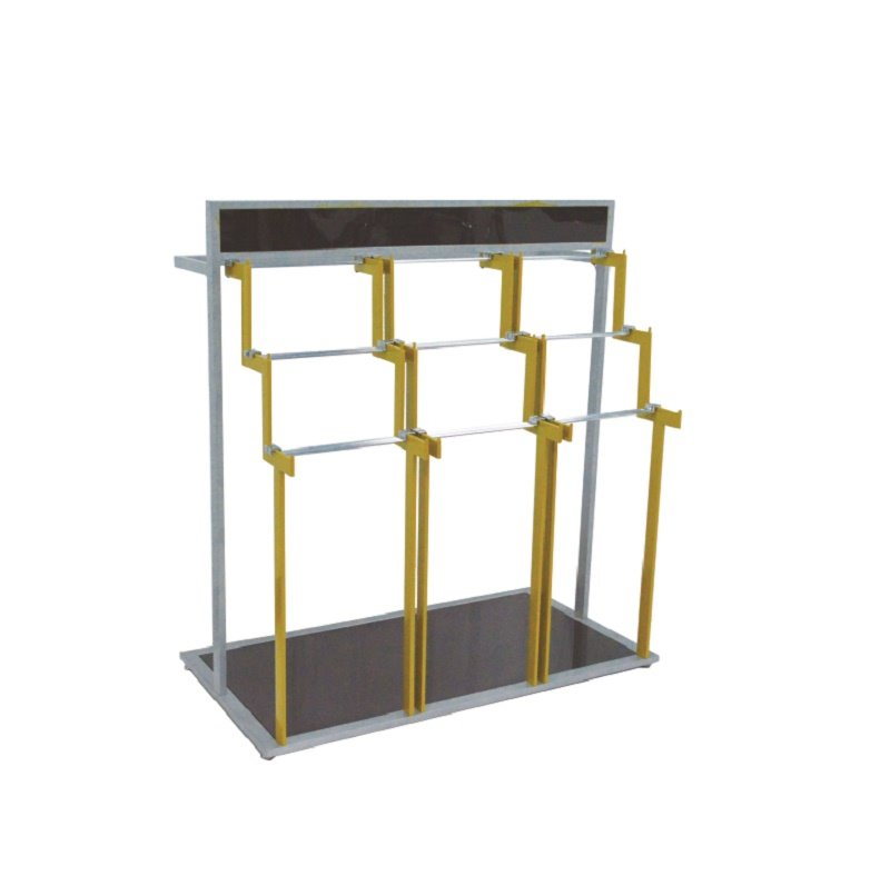 High Quality Multi-Layer Double-Sided Supermarket Clothing Display Rack Wholesale