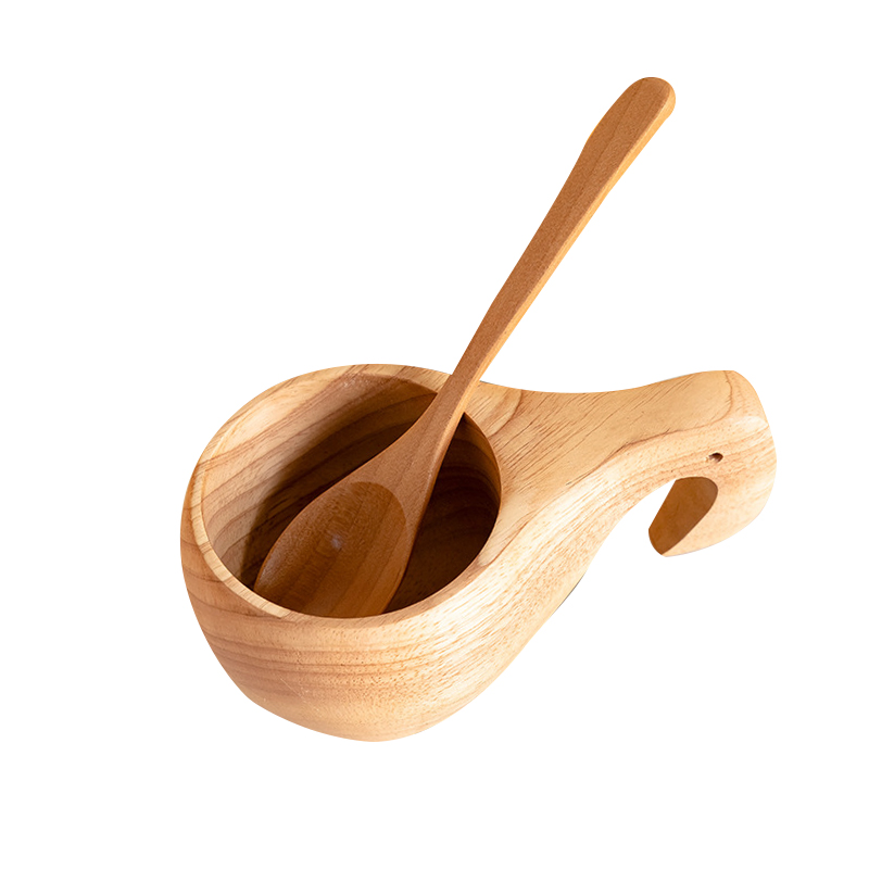Деревянная кружка Snap Cup с кожаным шнуром