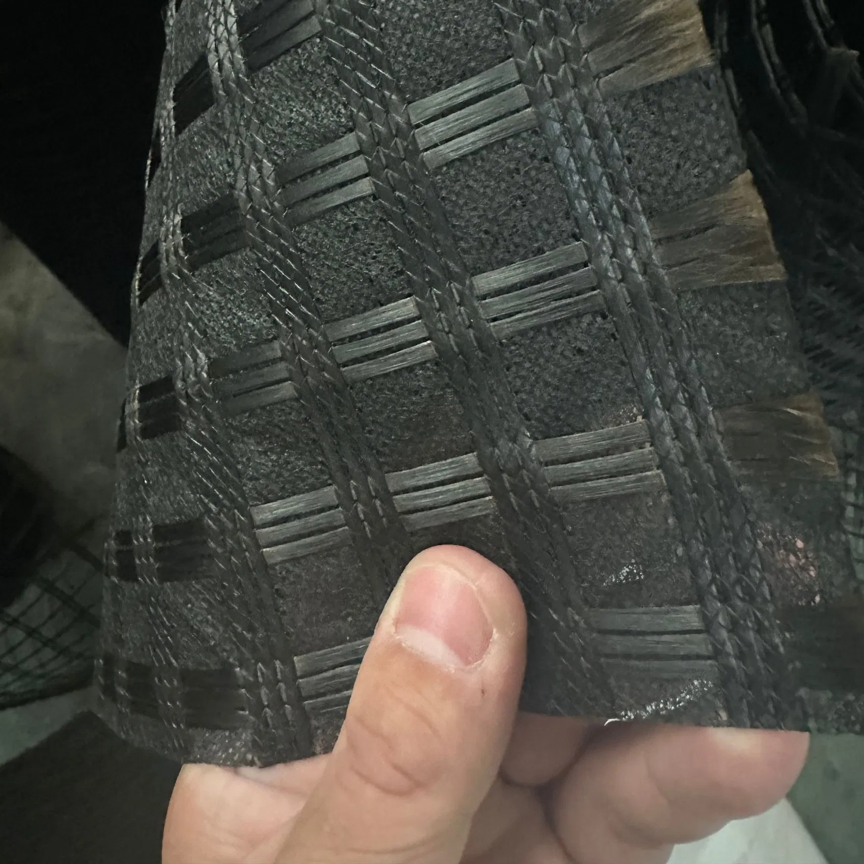 China Factory Accept OEM Composite Fiberglass Geogrid Mining Composite Polyester Geogrid for Road Use