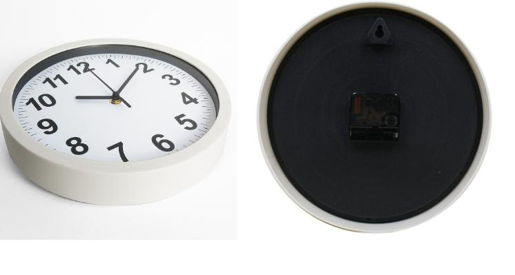 Hot Selling Home Products 10 Inch Simple Digital Mute Plastic Creative European Wall Clock