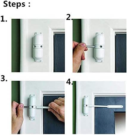 Hot Sales White Door Closer Automatic Safety Spring Door Closer Easy to Install to Convert Hinged Doors to Self Closing White