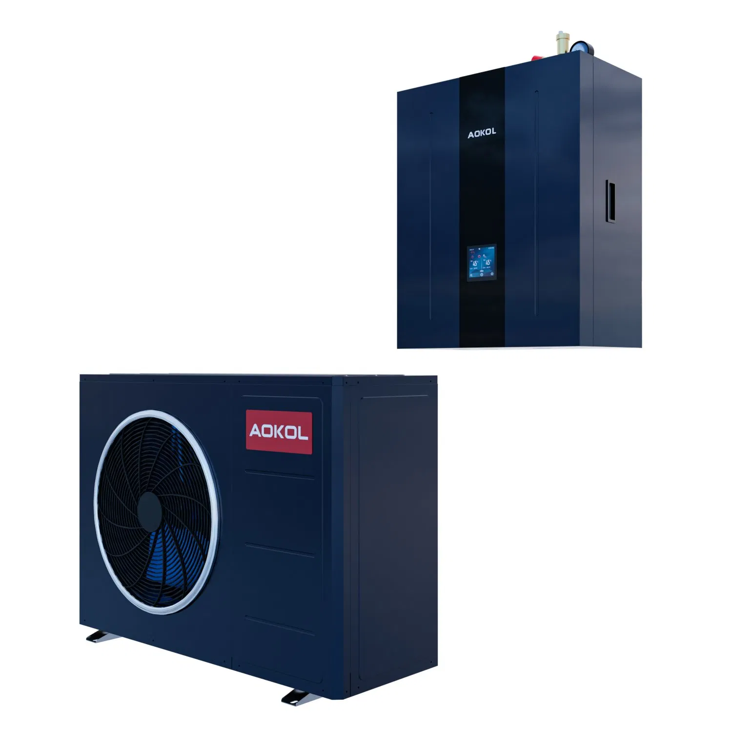 Inverter a+++ Smart 8kw Monobloc Air Source R290 Heat Pump 75° C Cooling Heating Hot Water High with Hydraulic Module