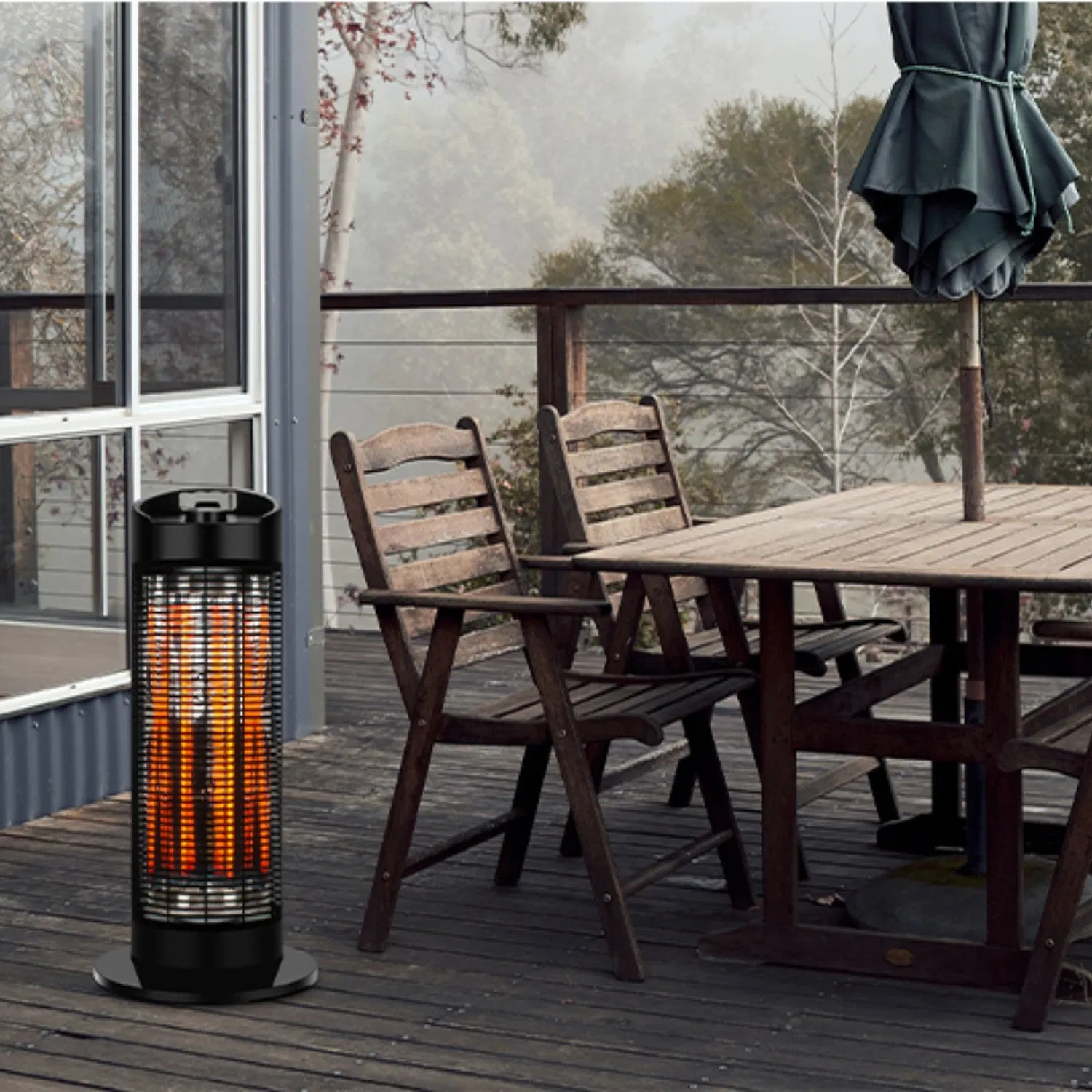 Indoor Table Top 1200W Stand Tabletop Outdoor Electric Patio Infrared Heater with CE Certification
