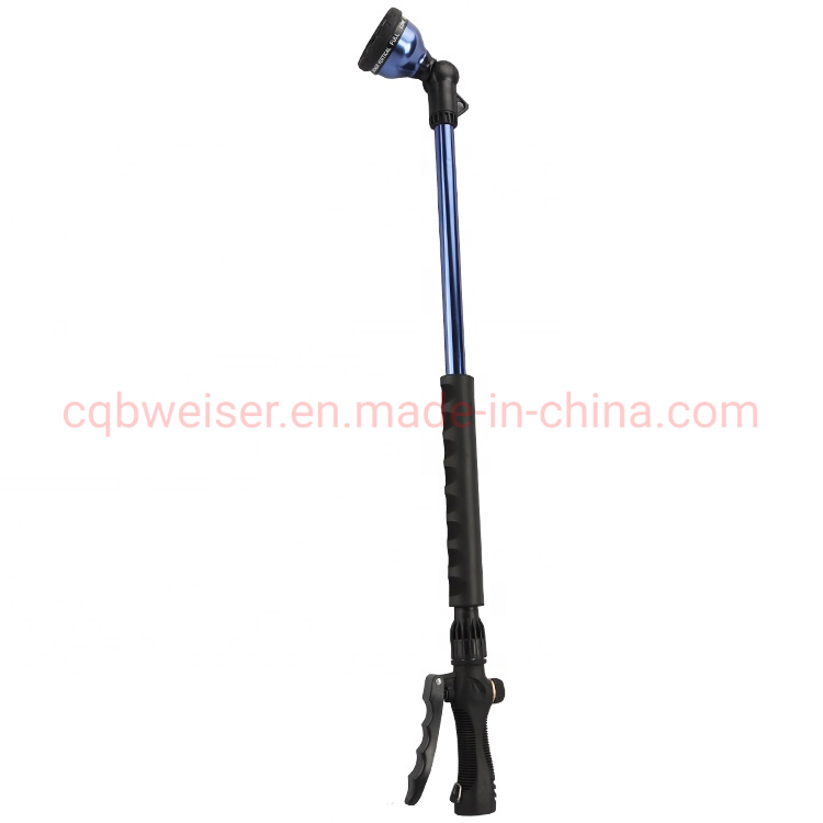 30'' Front Trigger Wand Rain Shower Pattern Telescopic Design Garden Wand Sprayer Water Flow Control Knob Hose Nozzle