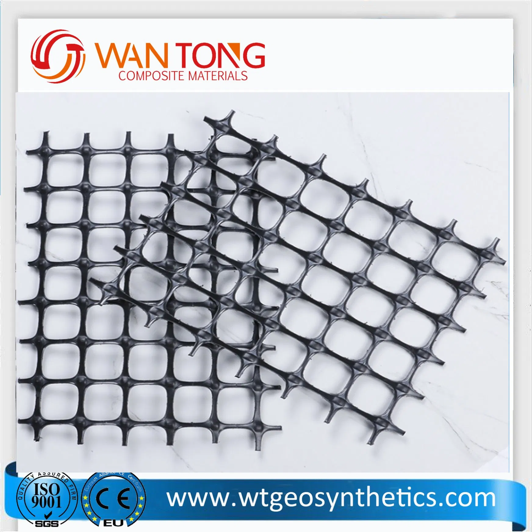 Biaxial Plastic Geogrid for Soil Retainer