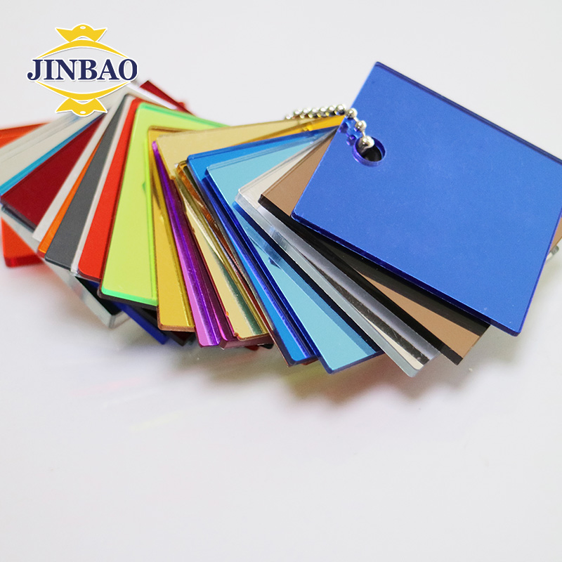 Jinbao Custom 2 Way 4X8 5X7 Self Adhesive Colorful 2mm 1mm 1.5mm 3mm Grey Green Golden Gold Mirror Acrylic Sheet for Interior Decoration Decorative Material