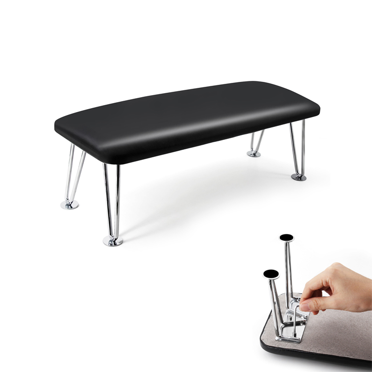 PU Leather Black Manicure Hand Arm Rest Pillow