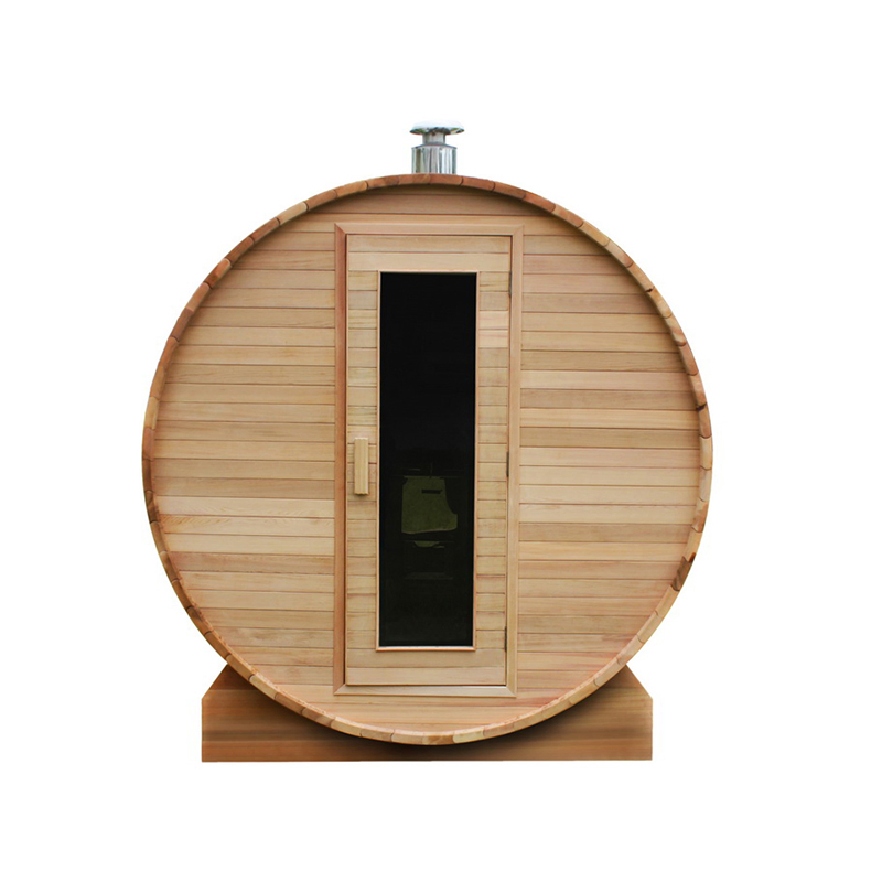 Бочковая сауна из кедра на 6-8 человек с печью