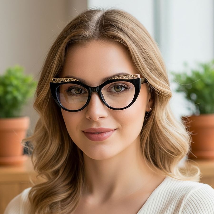 High Quality Fashion Women Computer Anti-Blue Light Glasses for Eyes Protection