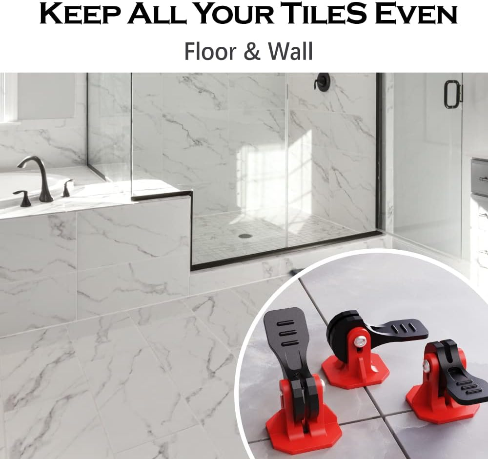 Tile Leveling System Tools Kit Tile Spacers Reusable Floor Compounds Adjustable Replaceable Spare Steel T-Pin