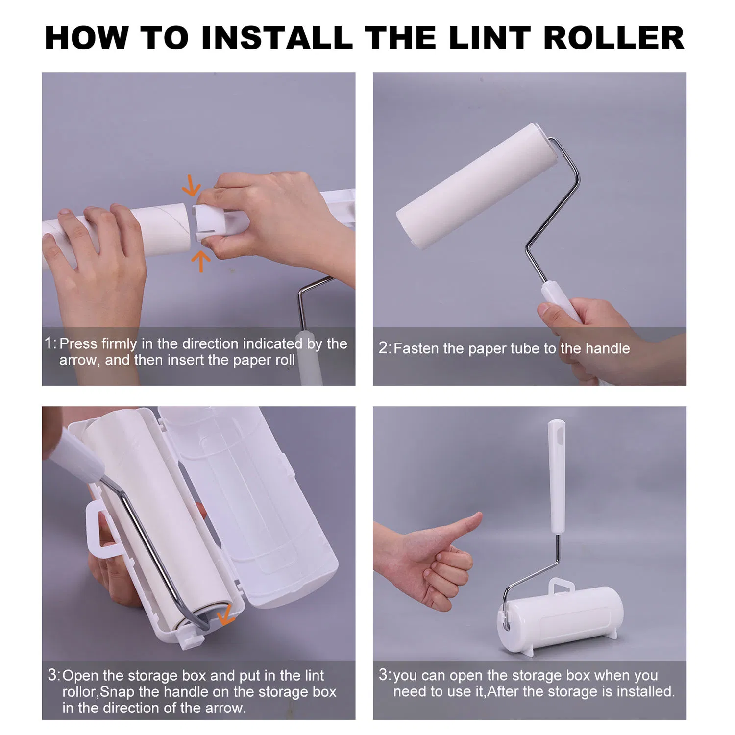 High Quality Cleaning Lint Roller Remover PP Handle Lint Roller with Refill