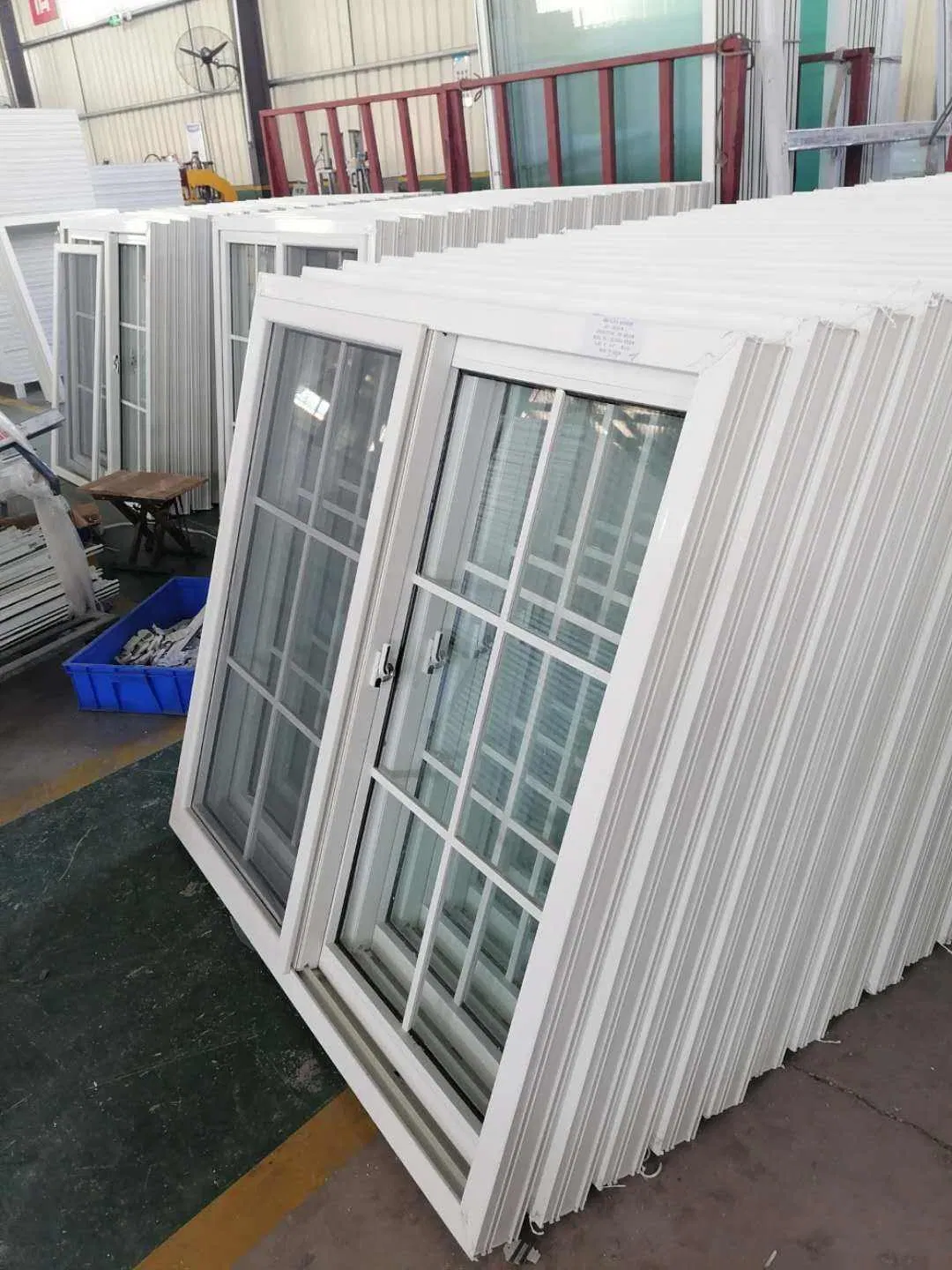 Kitchen Sliding Window Grill Design UPVC Profile Vinyl Windows