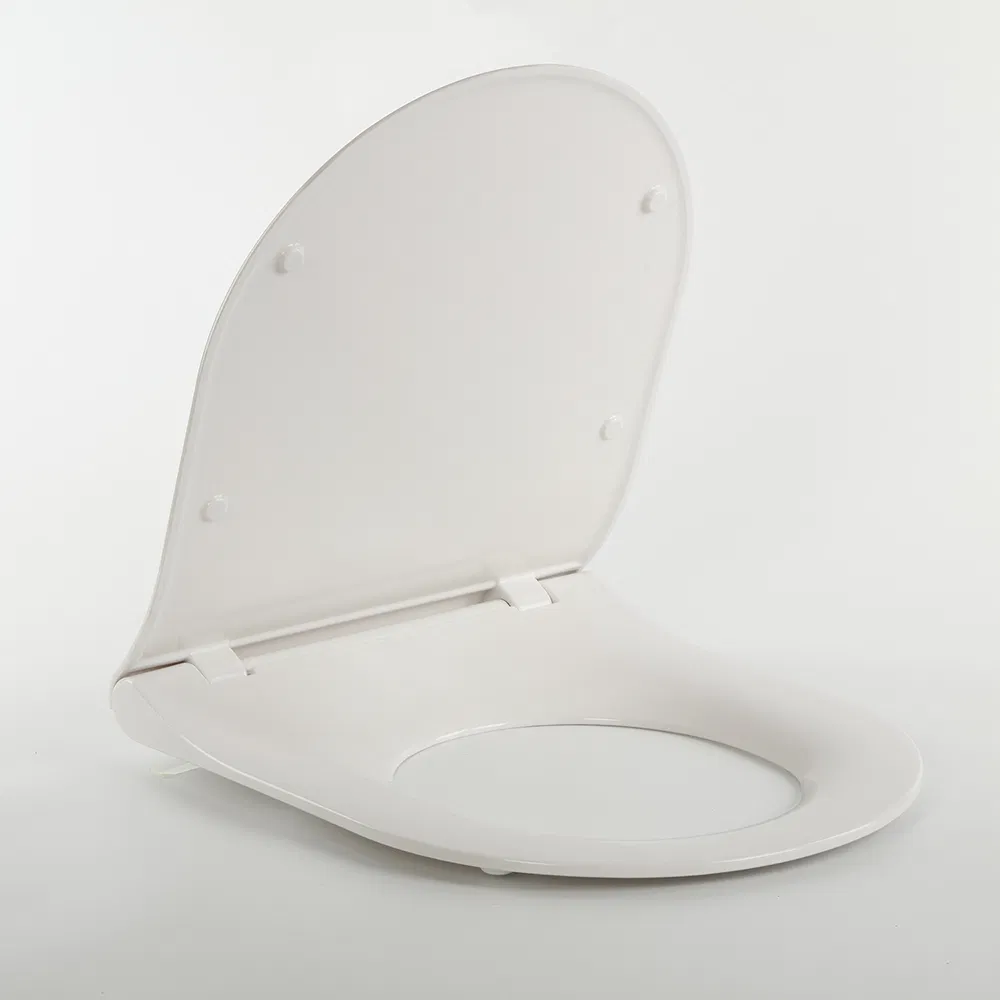 Modern U-Shaped Slow-Close Toilet Seat with Easy Installation Kit (Patented)