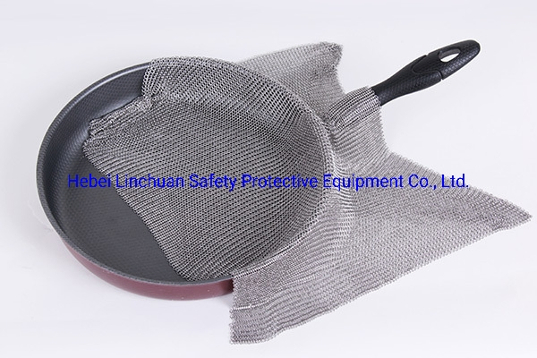 Food Grade Chain Mail Scrubber/Stainless Steel Chain Mail Pot Scrubber