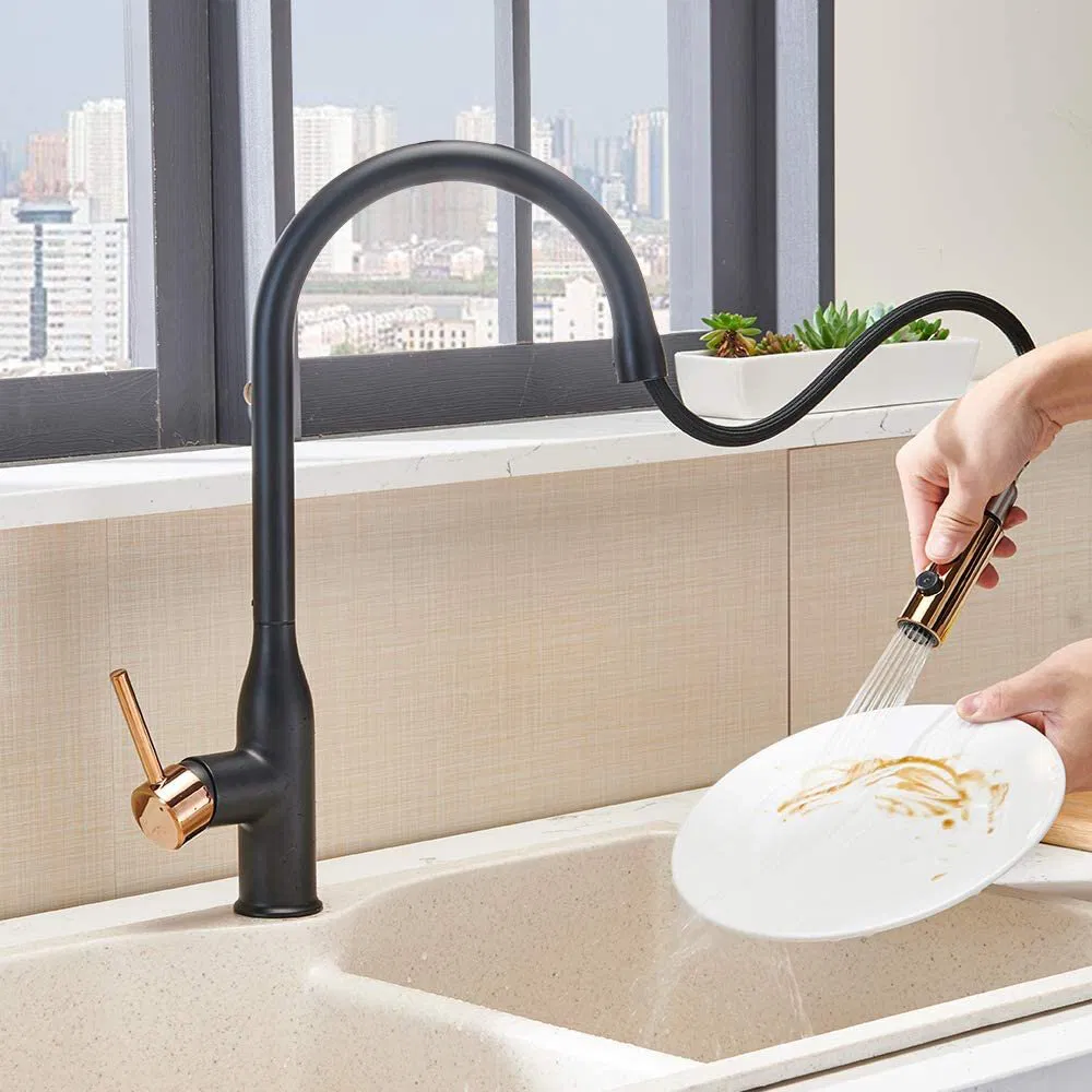 Kitchen Faucet Cupc Pull out ABS Two Function Sprayer Single Handle Sink Mixer Tap Kitchen Faucets