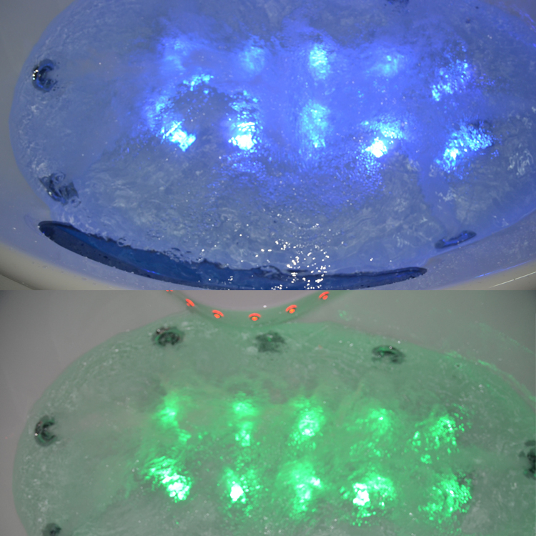 Угловая ванна с гидромассажем и ТВ