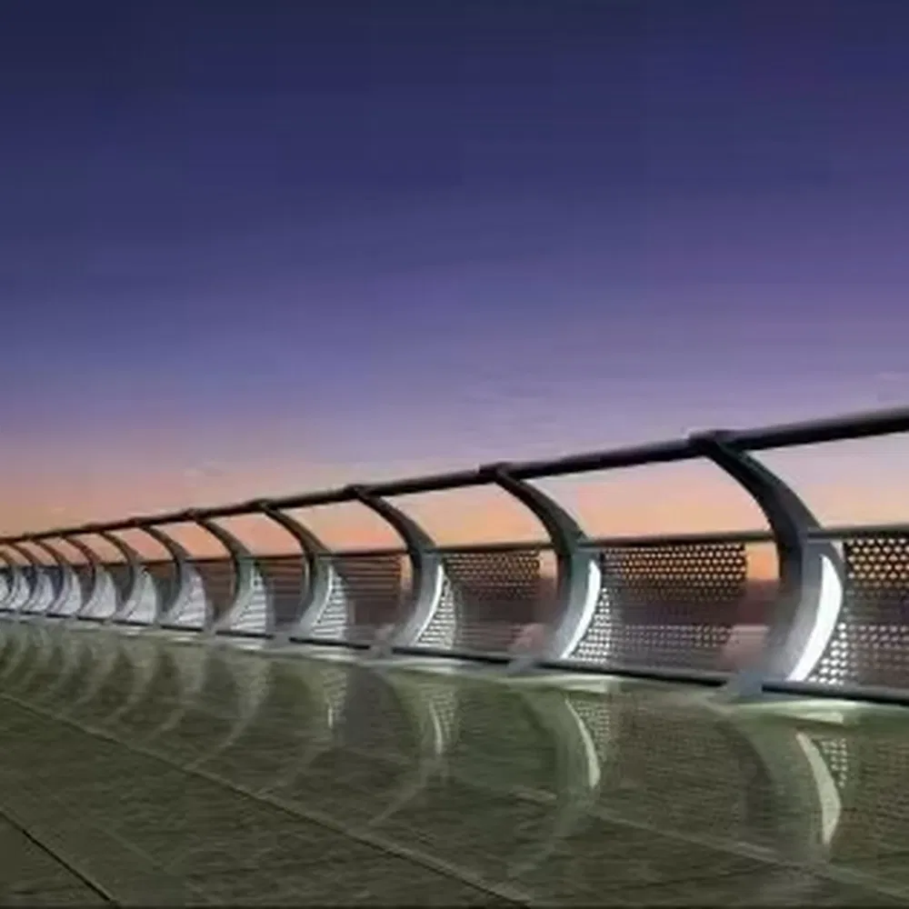 OEM Customized Steel Railing Bridge Handrail Fence Municipal Road Guardrails Fence