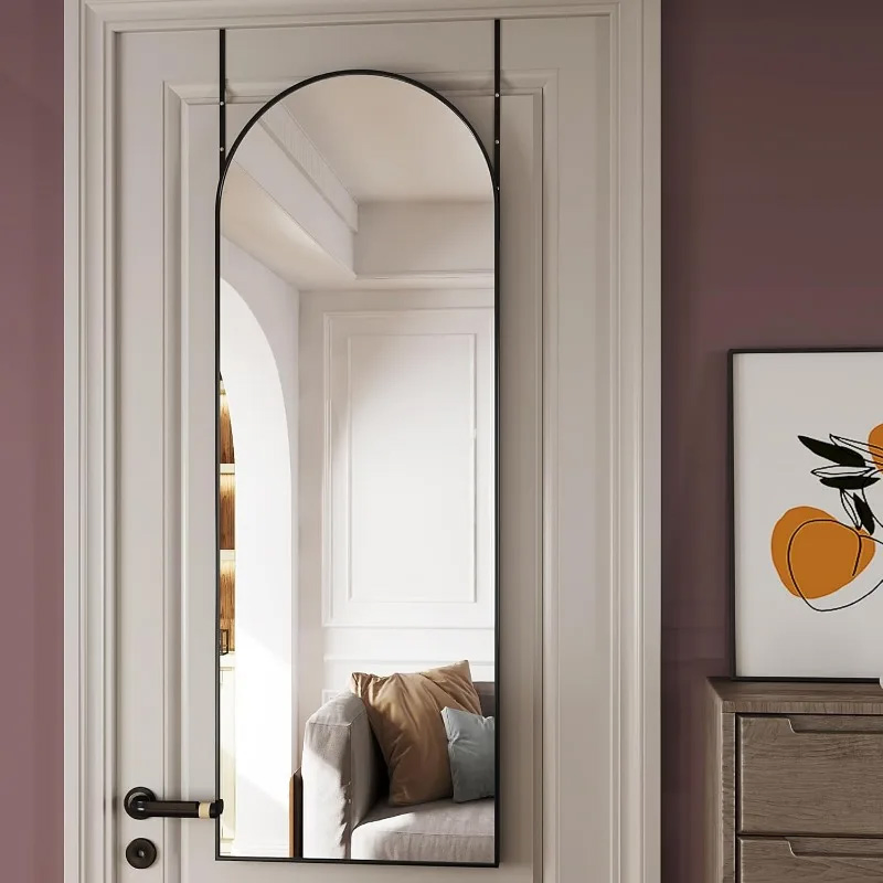 Over The Door Mirror Full Length Mirror Door Hanging, 50X130cm Door Mirror Full Length, Wall Full Length Wall Mounted