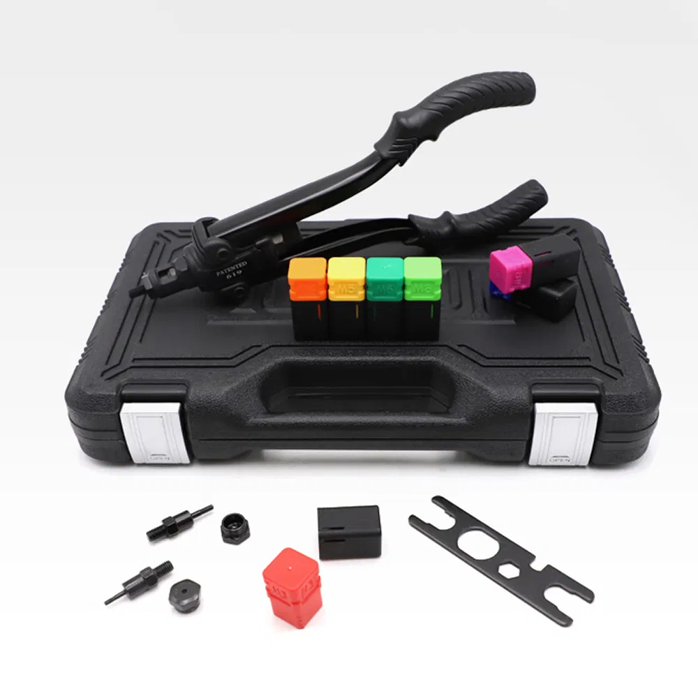 Bt-619 High Quality Heavy Duty Hand Nut Riveter 350mm Manual Rivet Nut Gun M3-M12 Hand Riveter Threaded Insert Tool Rivet Gun Cordless Riveter