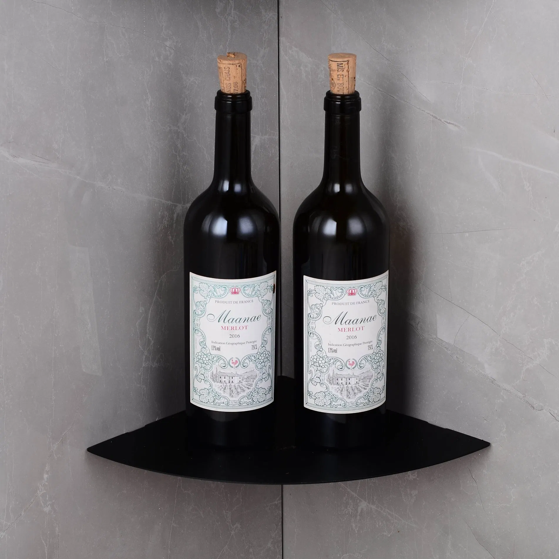 Saving Space Corner Wall Mount Toilet Organizer Bathroom Aluminum Shelf