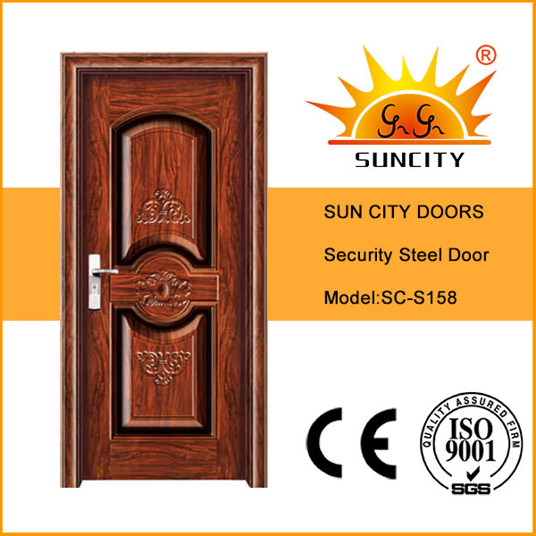 Steel Security Door Iron Grill Door Designs (SC-S158)