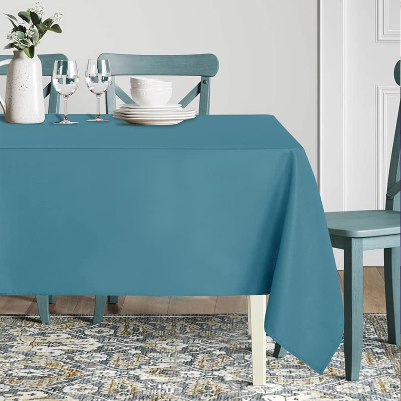 Polyester Washable Table Cloth Decorative Table Cover for Wedding Party Dining Banquet