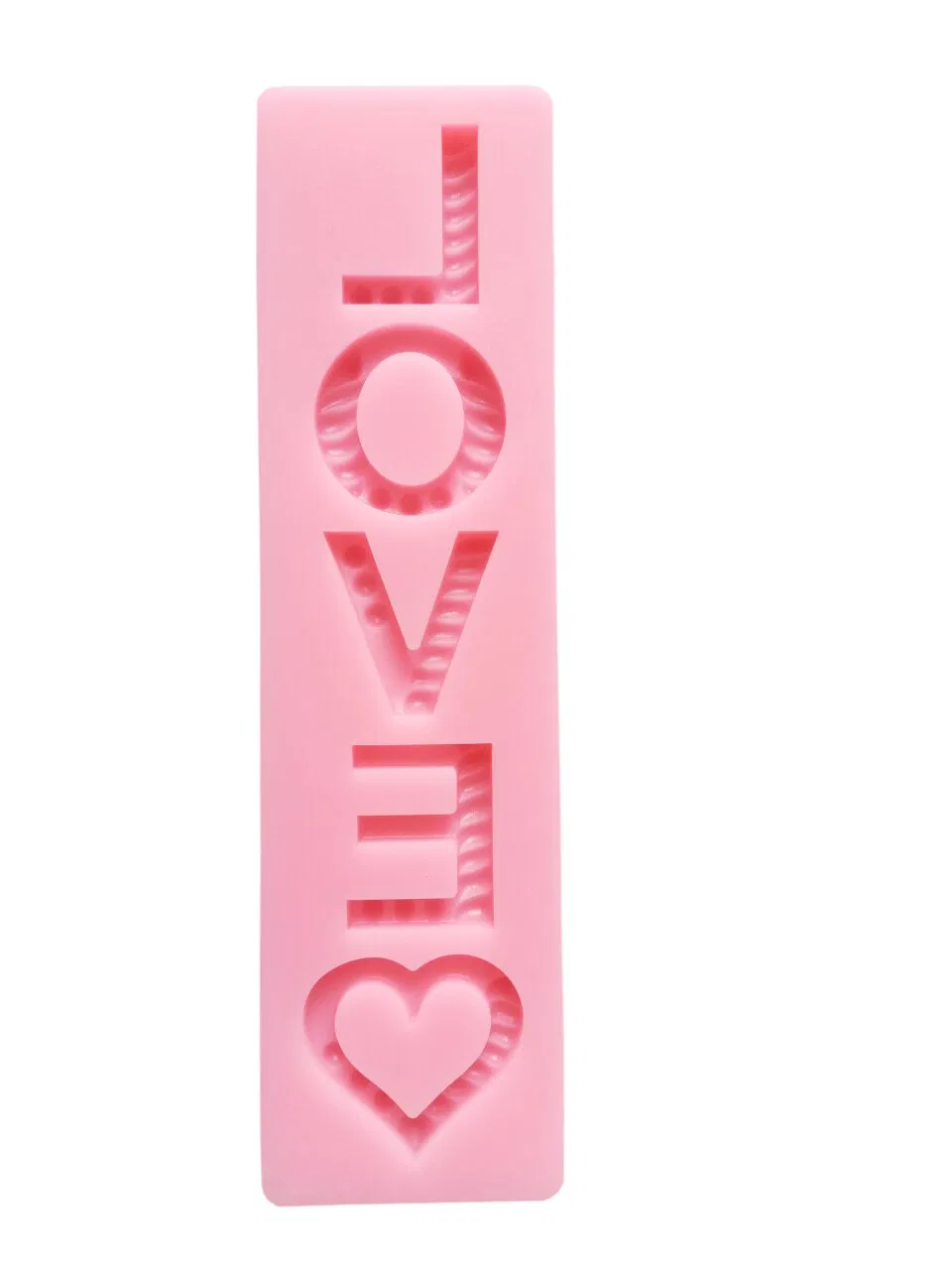 Valentine's Day Wedding Cupcake Cookie Topper Tools Propose Marriage Sweetheart Cake Mold Fondant Love Alphabet Heart Silicone Mould