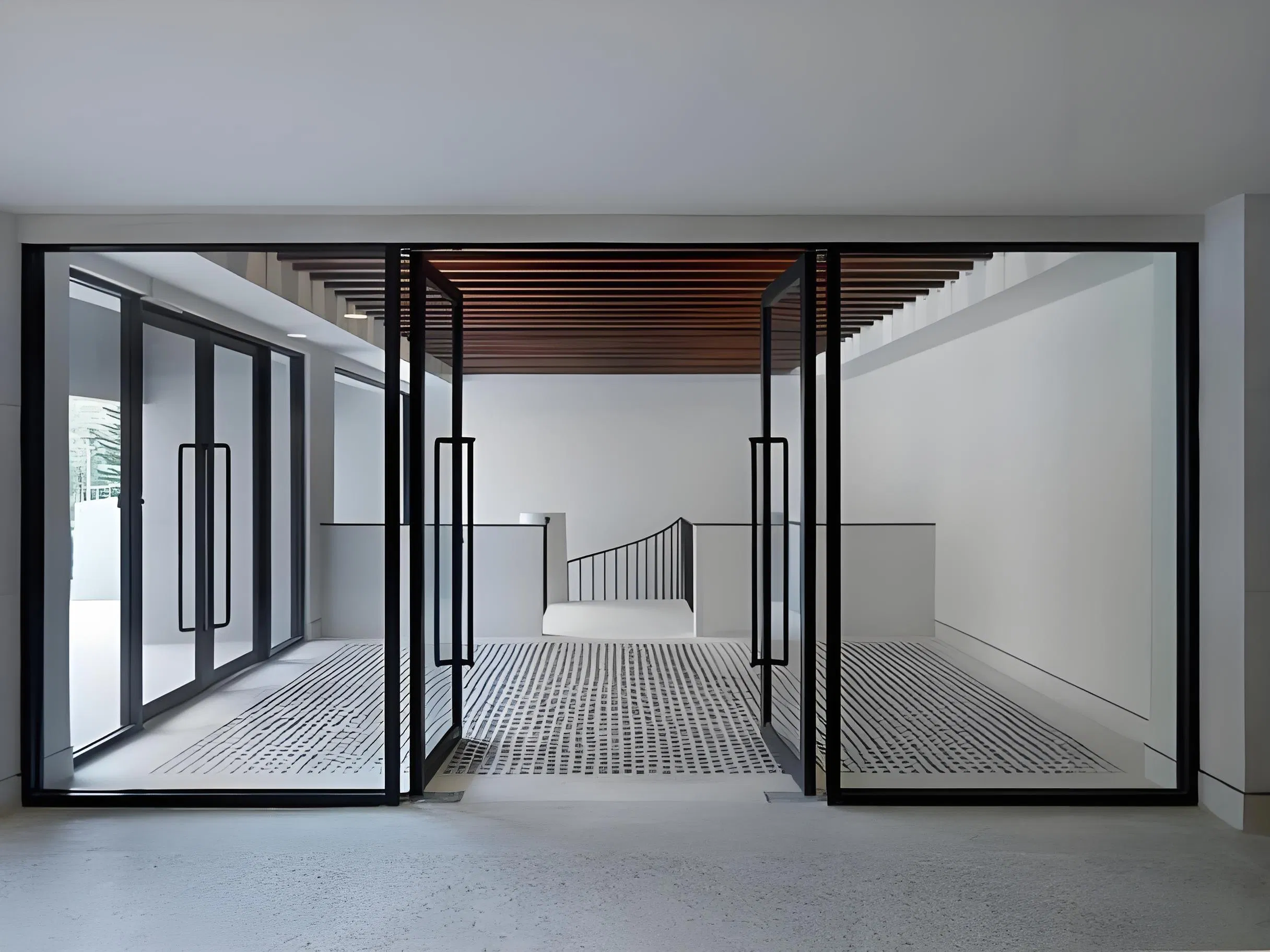 Eco-Friendly Powder Coated Aluminum Fixed Window with Double Glass