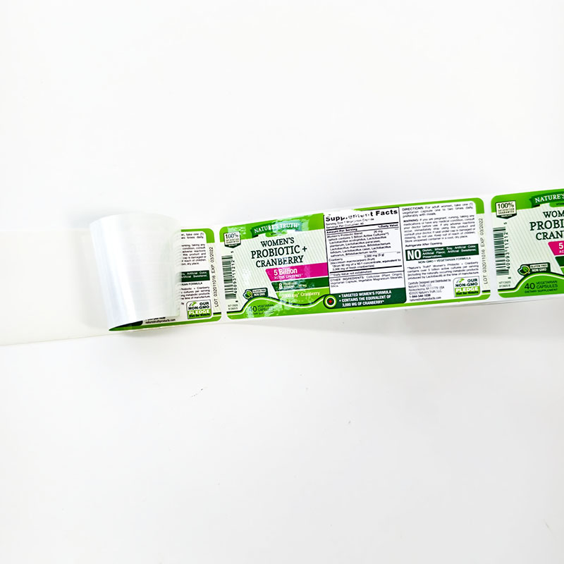 Custom Design Weather Resistant PVC Vinyl Health Care Product Sticker Printing