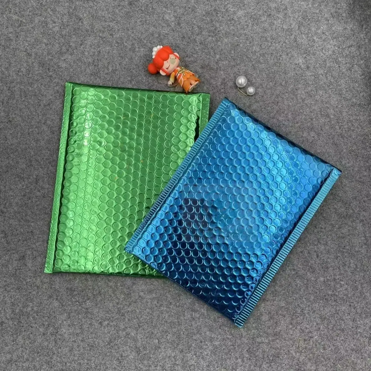 Blue Aluminum-Film VMPET Laminate Bubble to Manufacture Goods Envelope