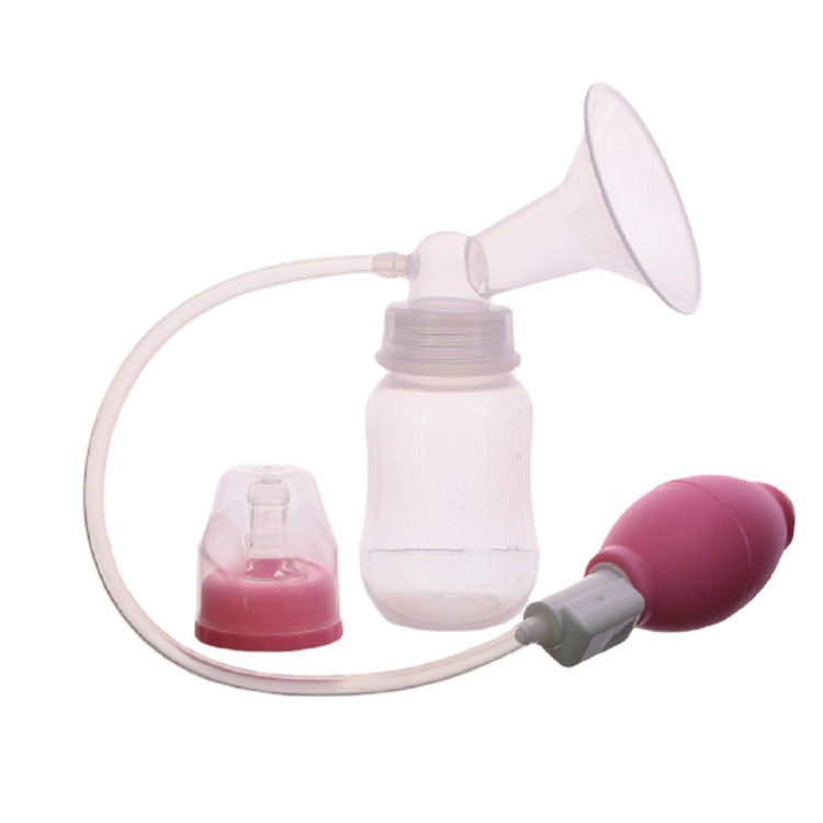 Durable Adjustable Manual Breast Pump with Baby Milk Bottle for Customizable Suction and Comfort