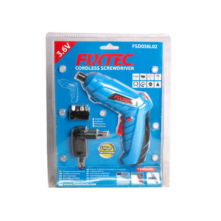 Аккумуляторный шуруповерт Fixtec 3.6V Li-ion