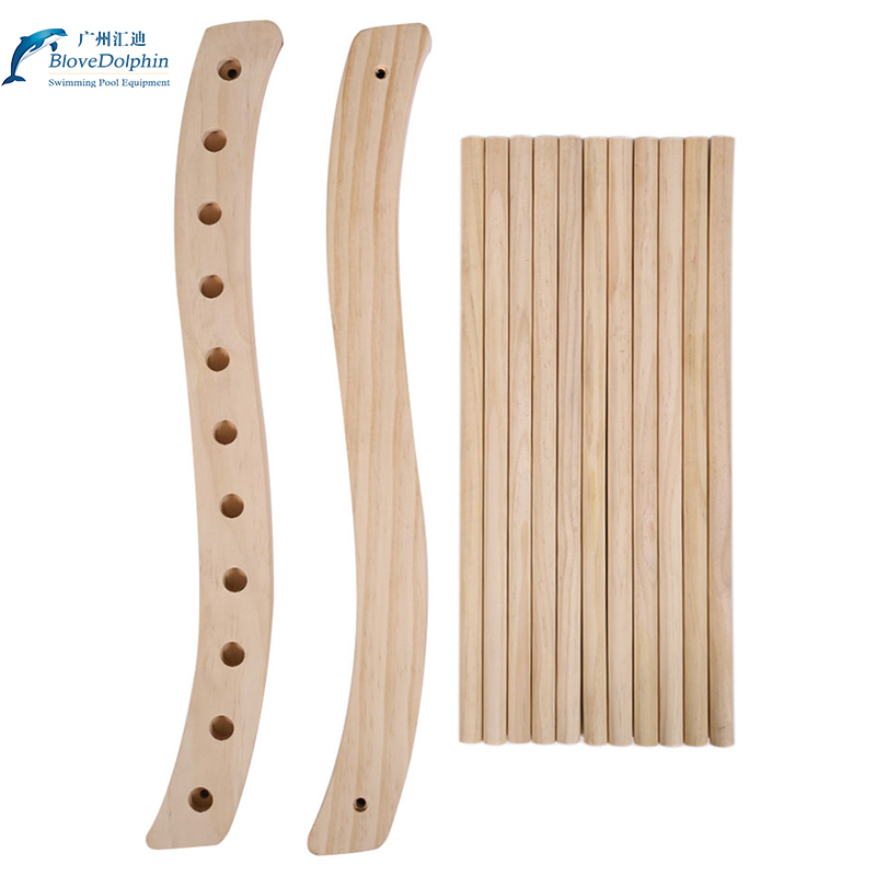 Sauna Backrest S-Shape Canadian Natural Wood Hemlock Sauna Chair